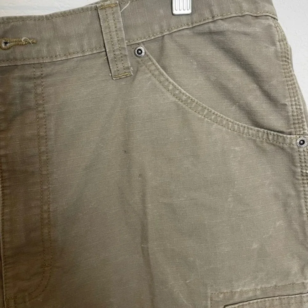 Wrangler Workwear Cargo Shorts Carpenter Utility Pockets Tan Size 40‎